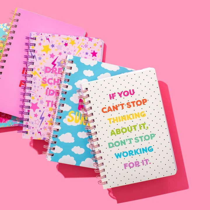 Taylor Elliott Designs - Venta al por mayor Cuadernos - Cuaderno de espiral - "...No Dejes de Trabajar por Ello" - 200 Páginas2