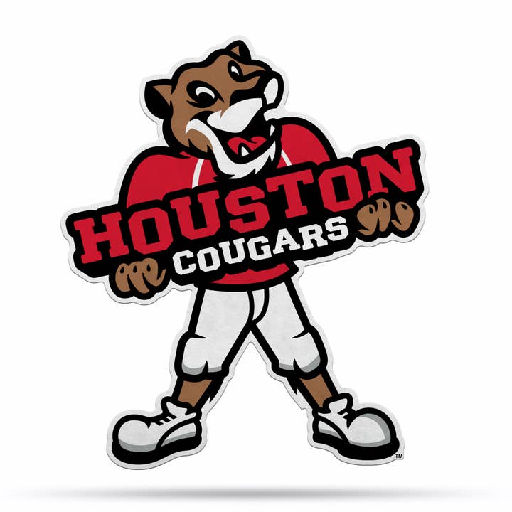 Houston Mascot Logo Shape Cut Pennant for wholesale by Rico Industries