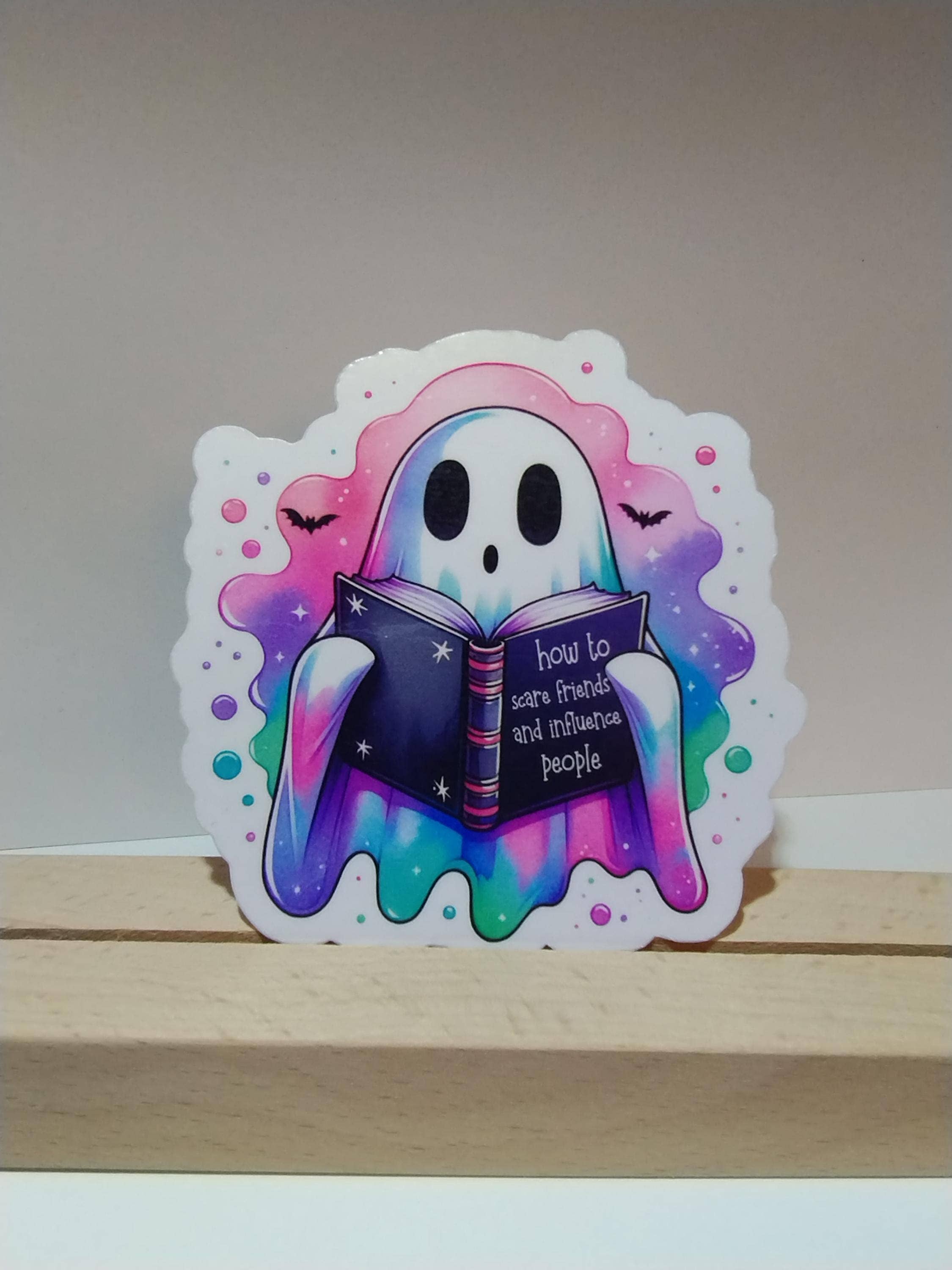 The Crafty Bookworm3 - Wholesale Sticker - Ghost Scare Friends Influence People Funny Sticker1