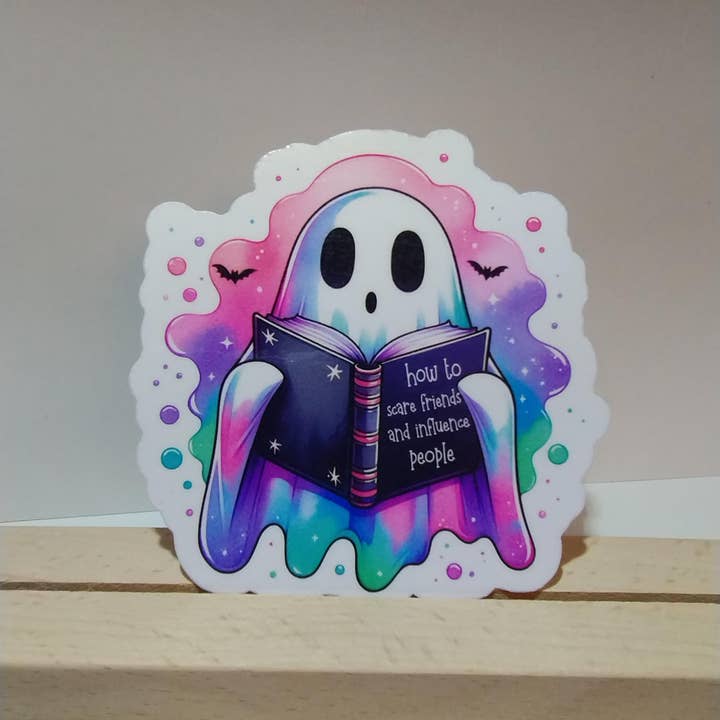 The Crafty Bookworm3 - Wholesale Sticker - Ghost Scare Friends Influence People Funny Sticker1