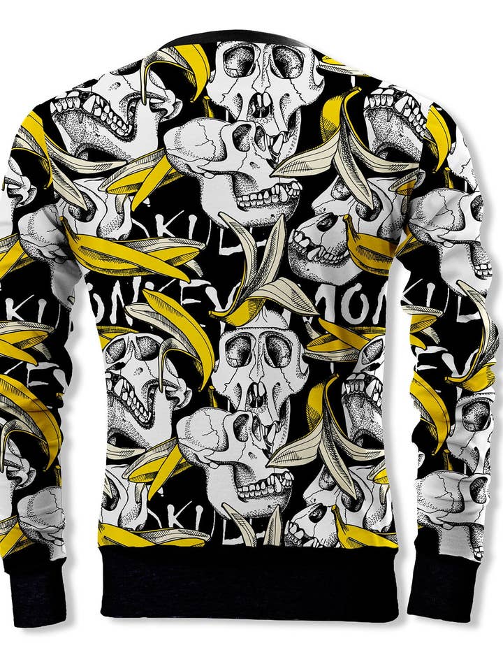 Fishikii Unisex Pirate Monkey Sweatshirt for wholesale by Fishikii