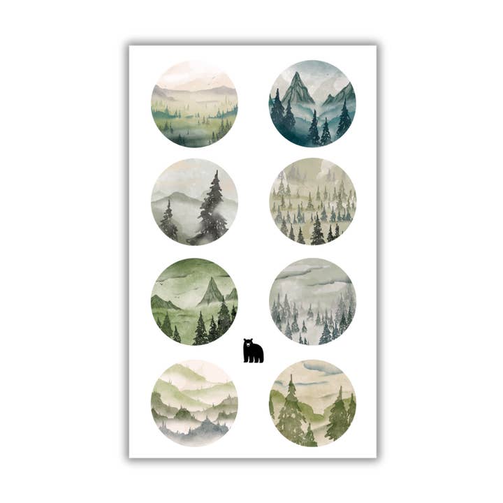 Forest Seals for wholesale by Four Bears Sticker Club