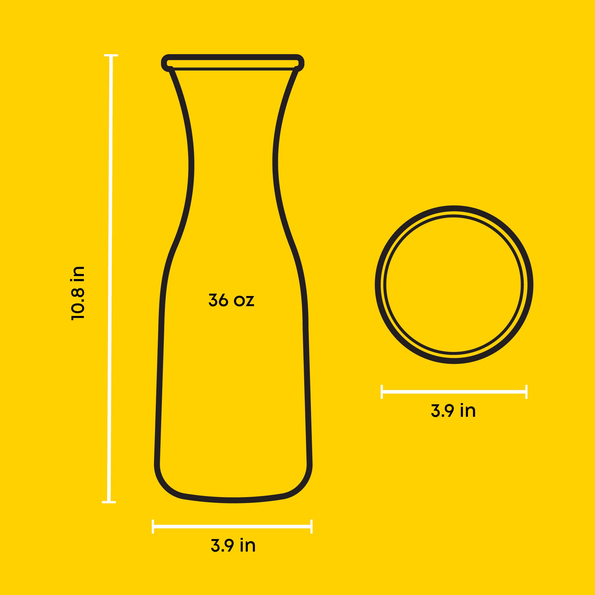 JoyJolt – Engroshandel Pitcher – Hali glas karaffelsæt med låg (1 liter)6