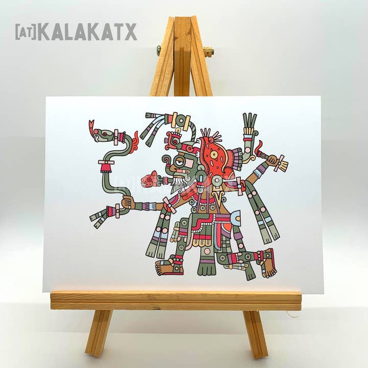 TLALOC: Art Prints | 5x7 and 8.5x11 for wholesale by Kalaka Tx