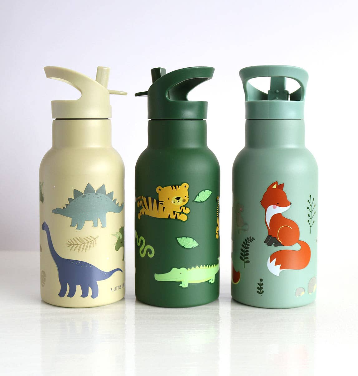 A Little Lovely Company - Wholesale Water Bottle - Kids stainless steel drink/water bottle: Dinosaurs4