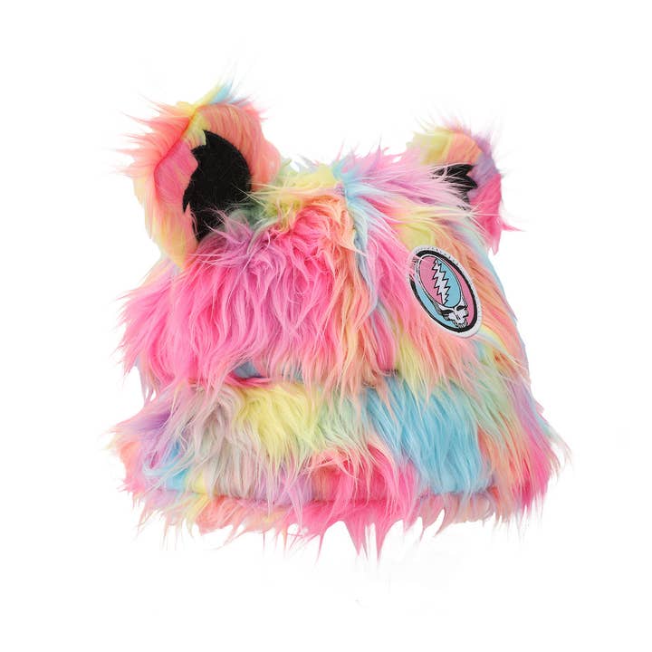 Bioworld Merchandising - Wholesale Bucket Hat - Women's - Grateful Dead Logo Multicolored Bucket Hat With 3D Bear Ears2