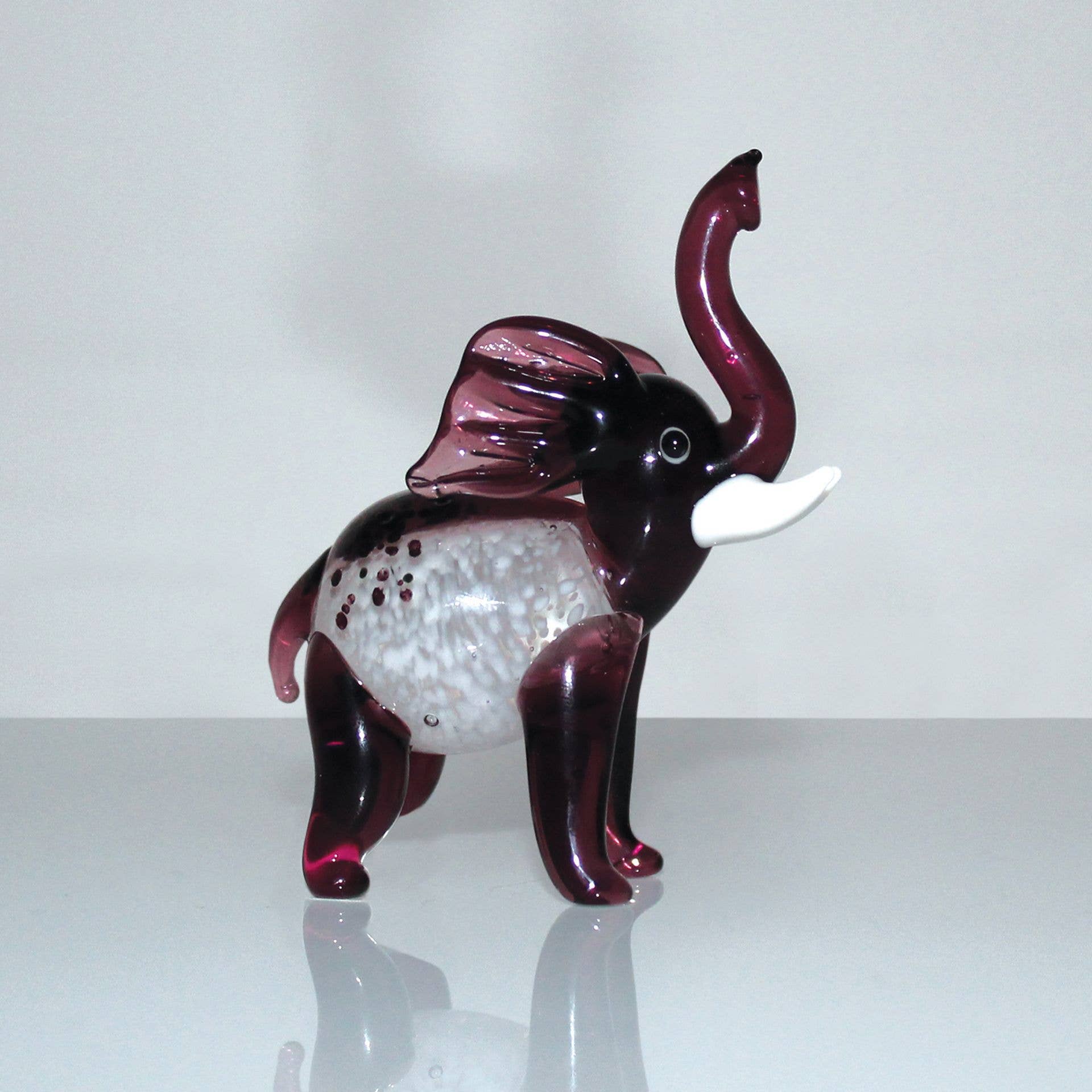 WIDDOP and Co. - Vendita all'ingrosso Statuette decorative - Statuetta in vetro in miniatura Objets d'art - Elefante1