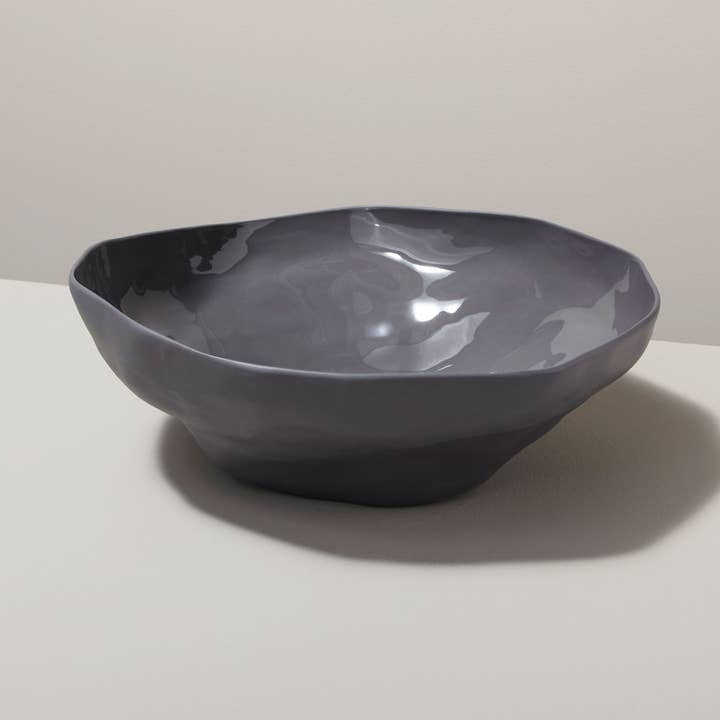 Tazón pequeño para servir Tam Stoneware, color pizarra para venta al por mayor de Be Home