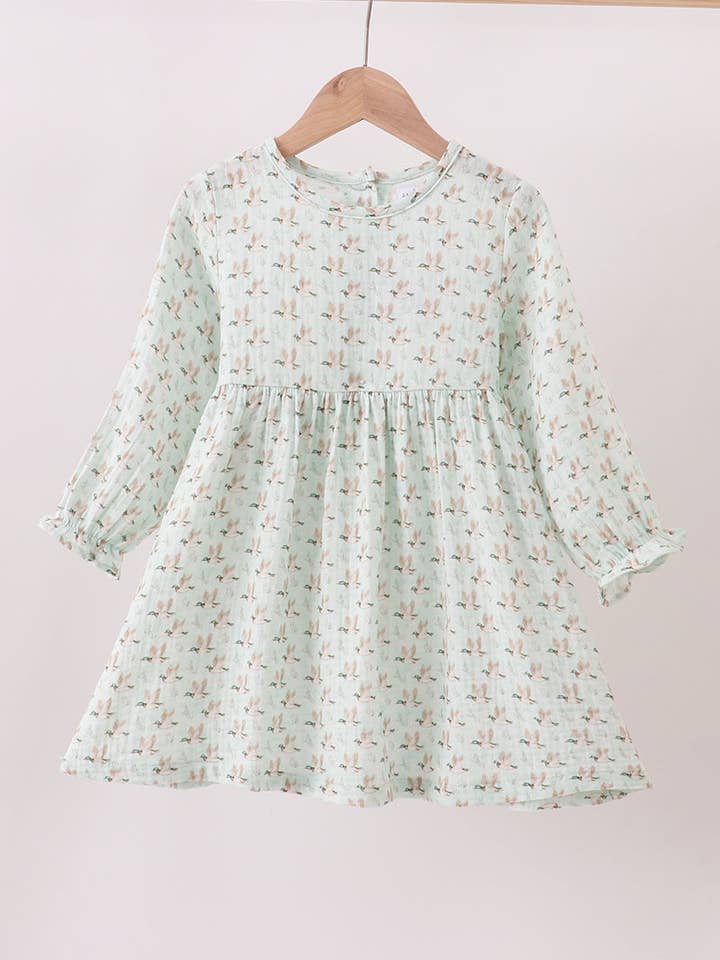 Robe en mousseline à imprimé canard premium pour la vente par Mom & Co.