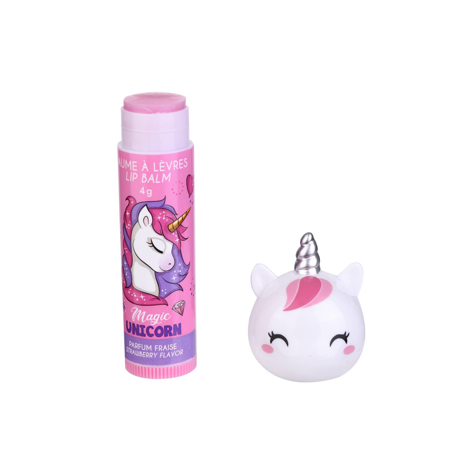 Takecare - Wholesale Lip Balm - 3D Unicorn Lip Balm - Strawberry (4g)2