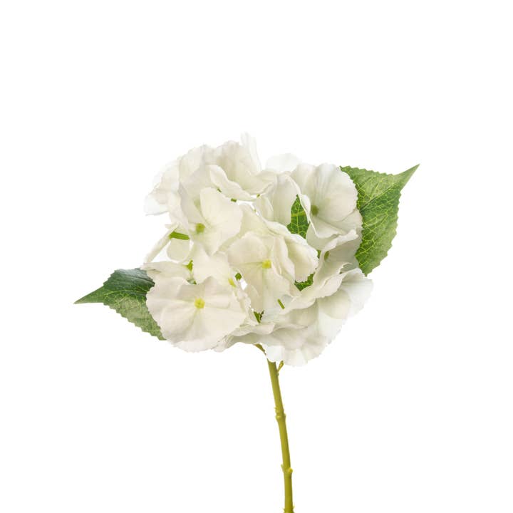 Mills Floral Company - Wholesale Artificial flowers - Real Touch Hydrangea - 14 Inch - Fresh White