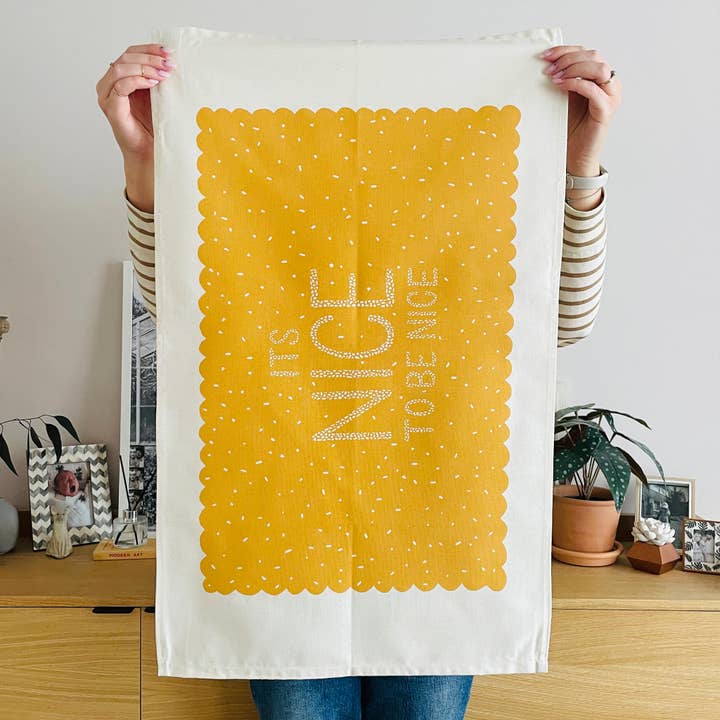 Alphabet Bags - Vendita all'ingrosso Strofinacci - È bello essere gentili - Strofinaccio - *Liquidazione*1