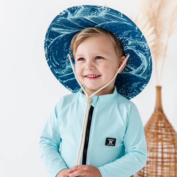 Rad Toddler Co. - Wholesale Sun Hat - Kids - TODDLER STRAW HAT - WAVES4
