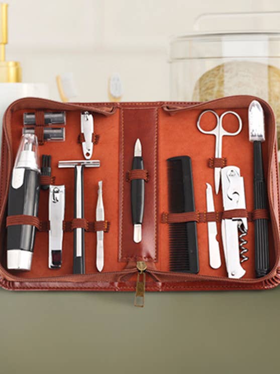 Men's Republic - Men's Grooming Kit - 12 Pieces in Zipper Ba for wholesale by Men's Republic