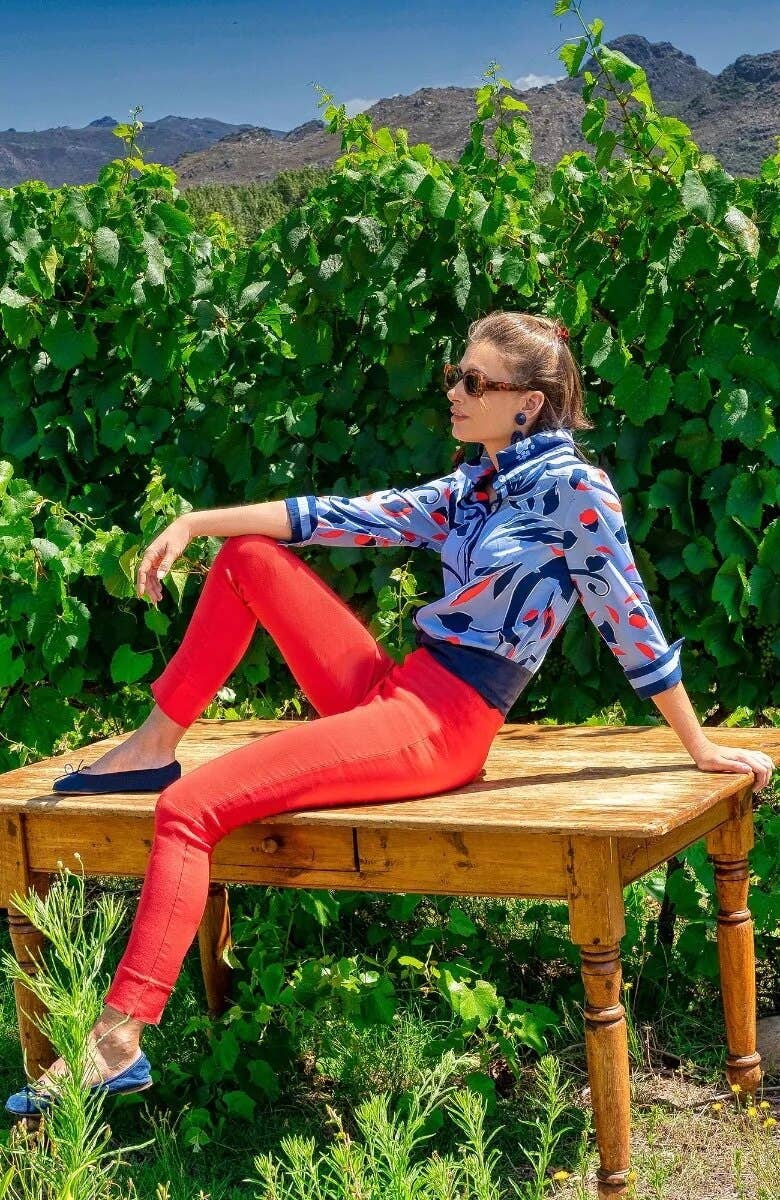 Gretchen Scott LLC - Venta al por mayor Camisa con botones - Mujer - Camisa de Novio - Floración Completa16