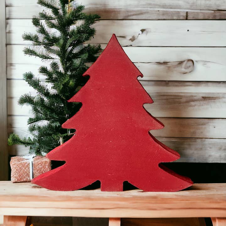 Inkwood Crafters - Wholesale Christmas Decoration - Primitive/Rustic Wood Christmas/Winter Tree - Fluffy4