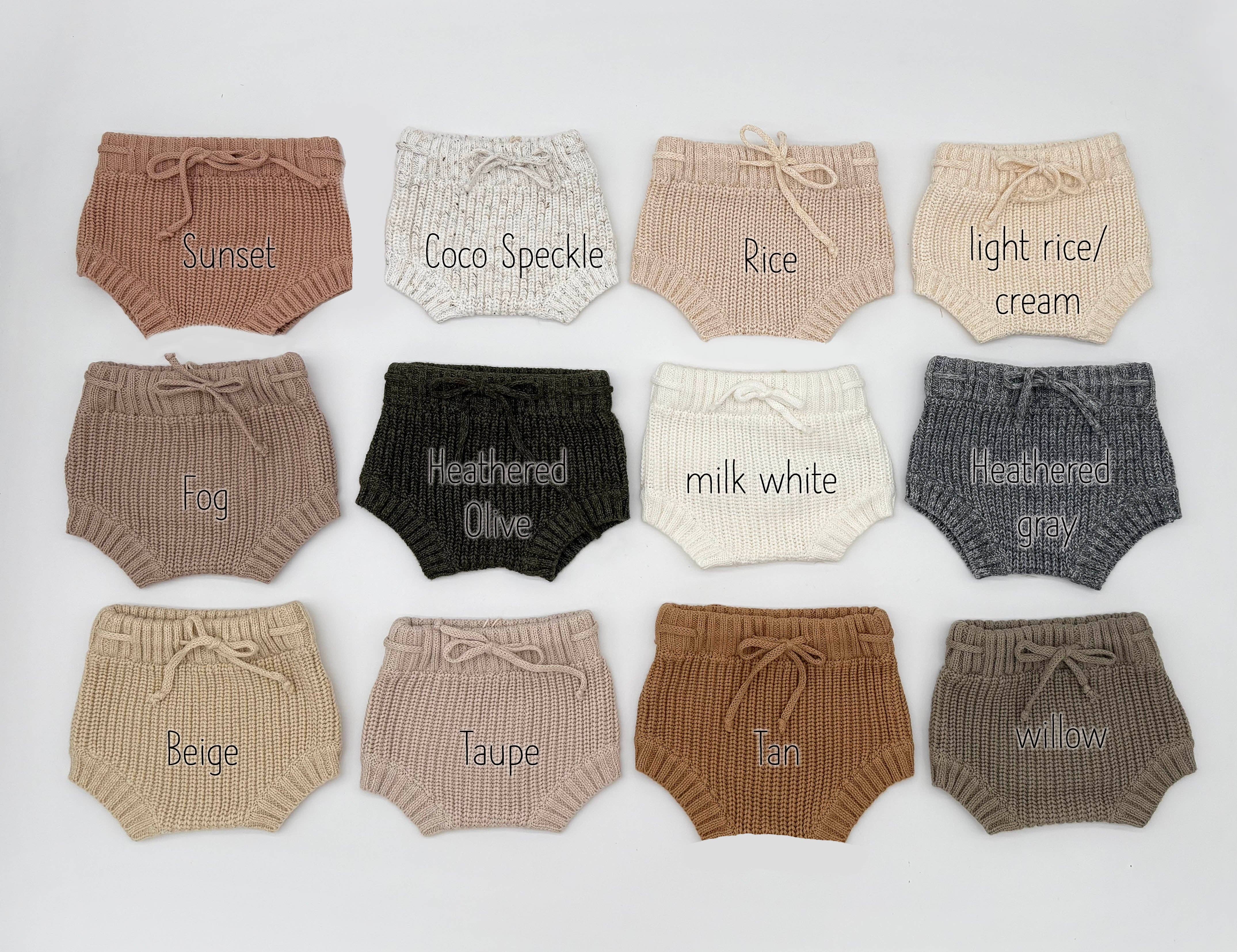 OLIVE & CRADLE - Wholesale Underwear/Diaper Cover - Baby - Chunky Knit Ribbed Bloomer3