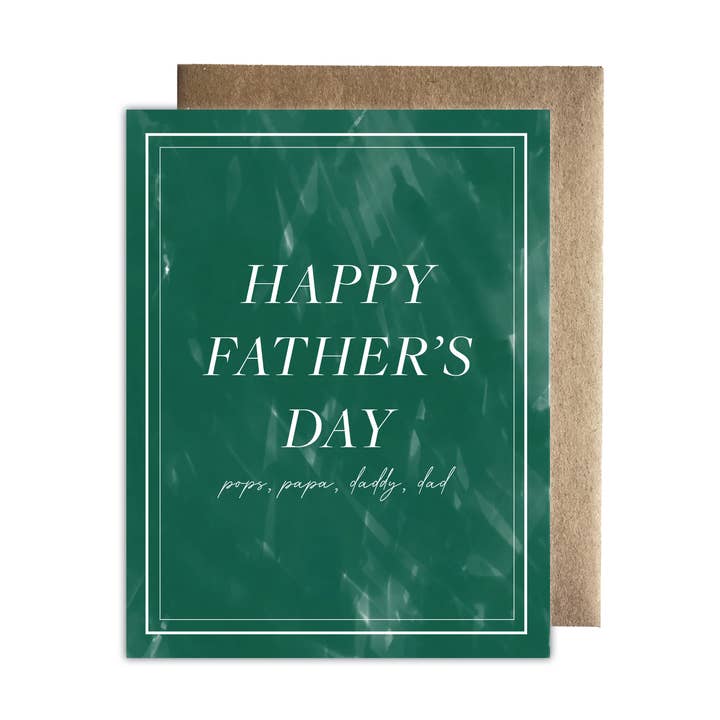 Felice Festa del Papà Verde per la vendita all'ingrosso da parte di Maija Rebecca Hand Drawn