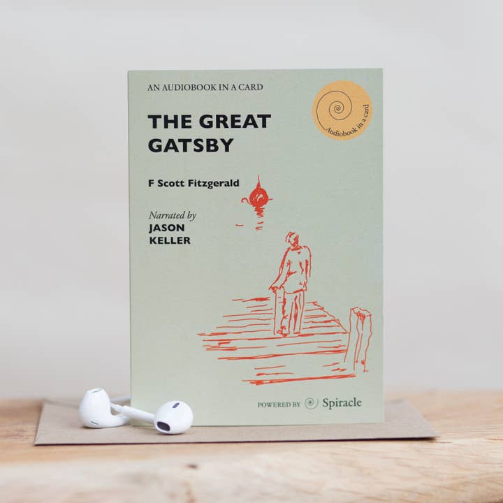 Audiobook in a Card: The Great Gatsby for wholesale by Spiracle Audiobooks