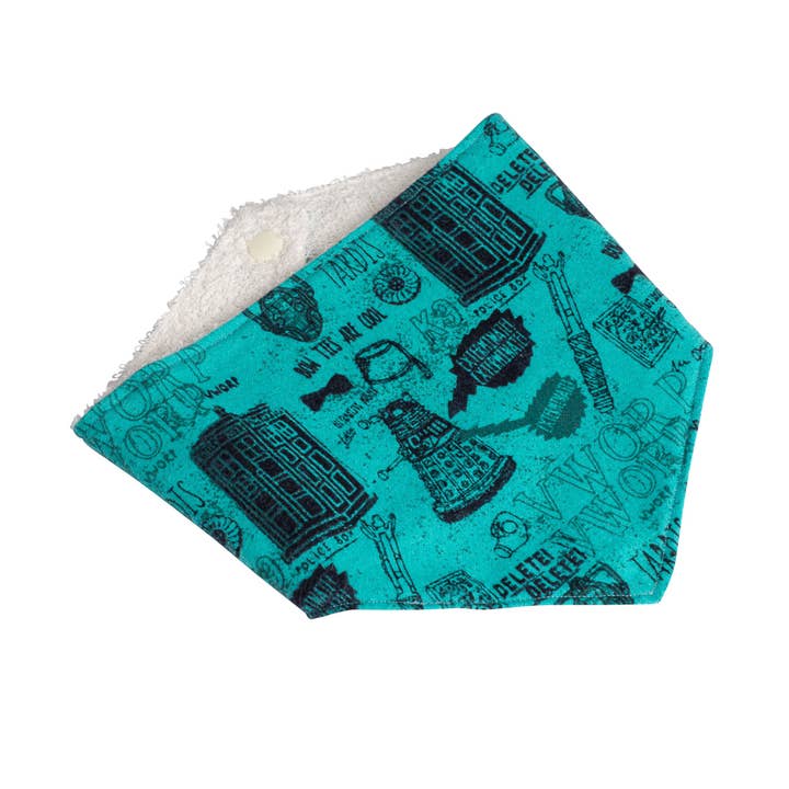 Babadores Bandana Doctor Who por atacado de Lola’s Classic Babies LLC