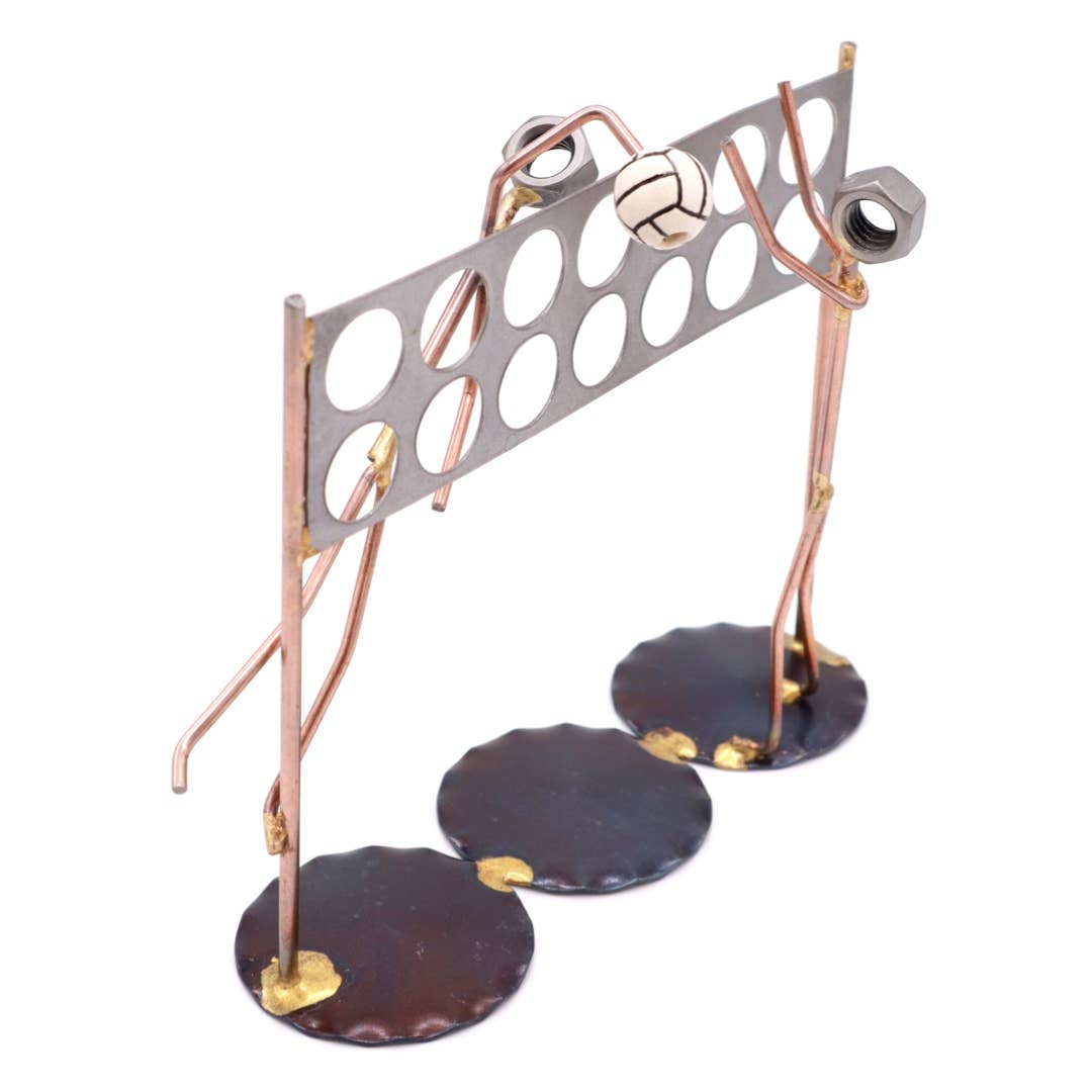 Rock Creek Metal Craft - Wholesale Decorative Figurine - Volleyball Net with Men3