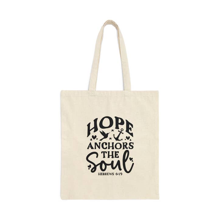 Hope Quote Printed Shopping Library Tote Bag for wholesale by Home and Honey Shop