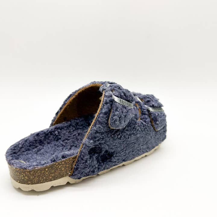 thies - Wholesale Sandals - Kids - thies 1856 ® Kids Organic Teddy Sandal blue grey3