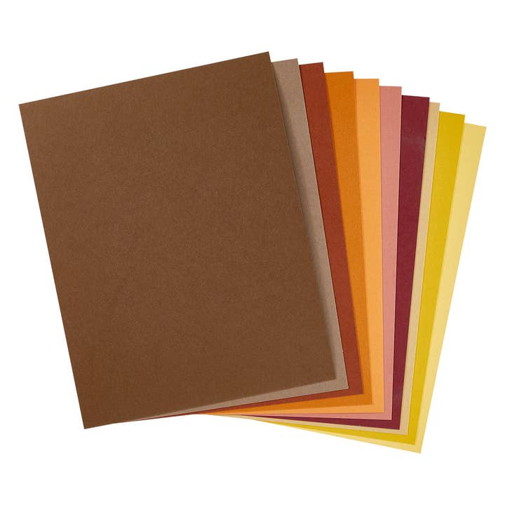 Carton de couleur assortiment d'automne 8,5 x 11" - 10 feuilles pour la vente par Hero Arts + Spellbinders Wholesale