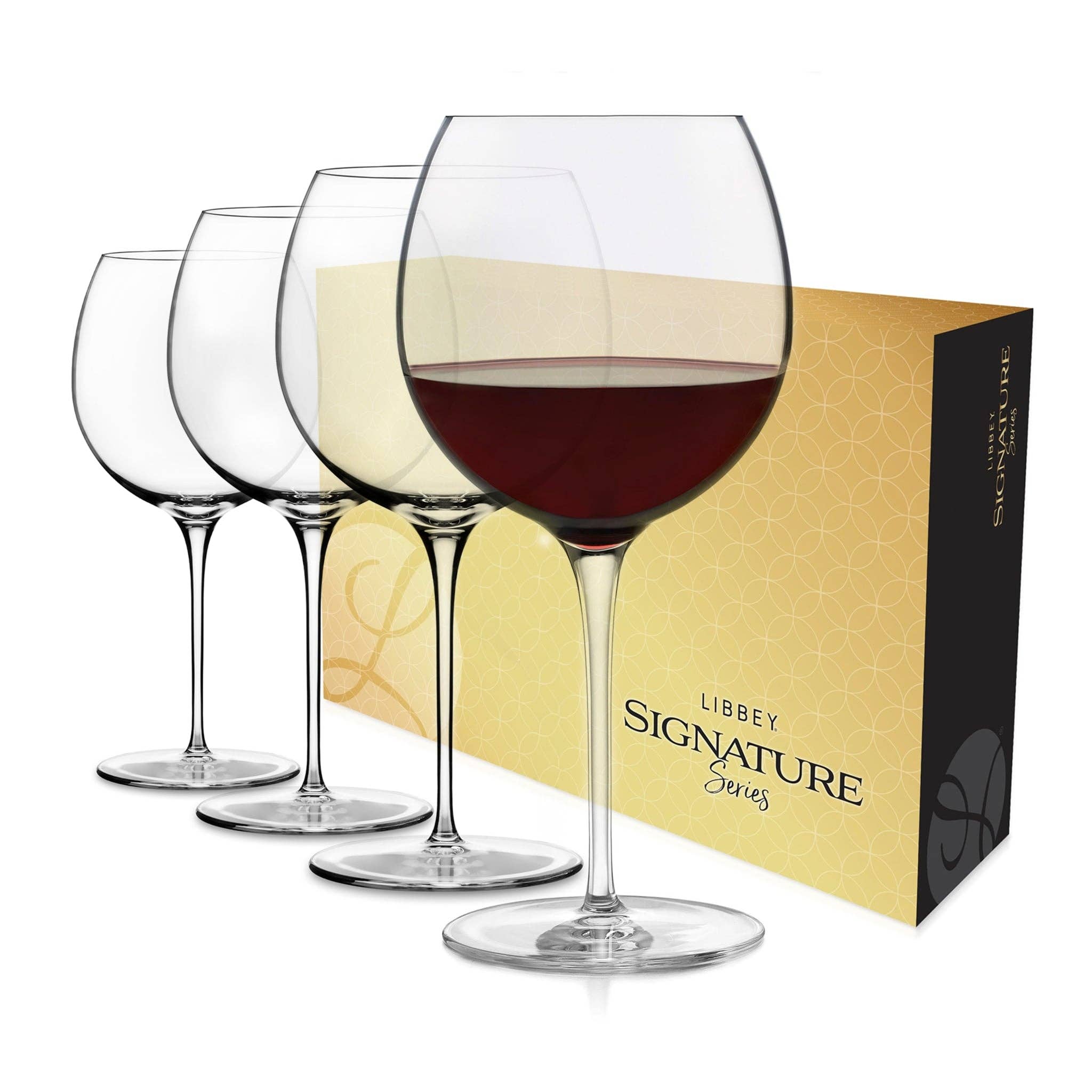Libbey - Wholesale Wine Glass - Libbey Signature Kentfield Balloon Red Wine Gift Set of 4, 24 ounce0