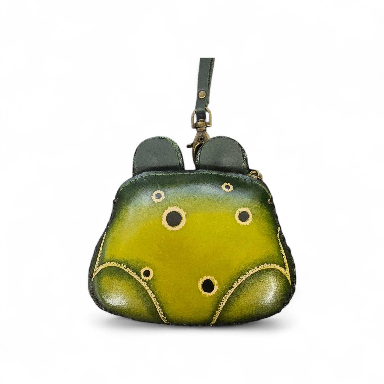 Sunflower Handmade leather inc - Wholesale Coin Purse - Women's - Frog Wristlet - E394 leather  coin purse wallet5