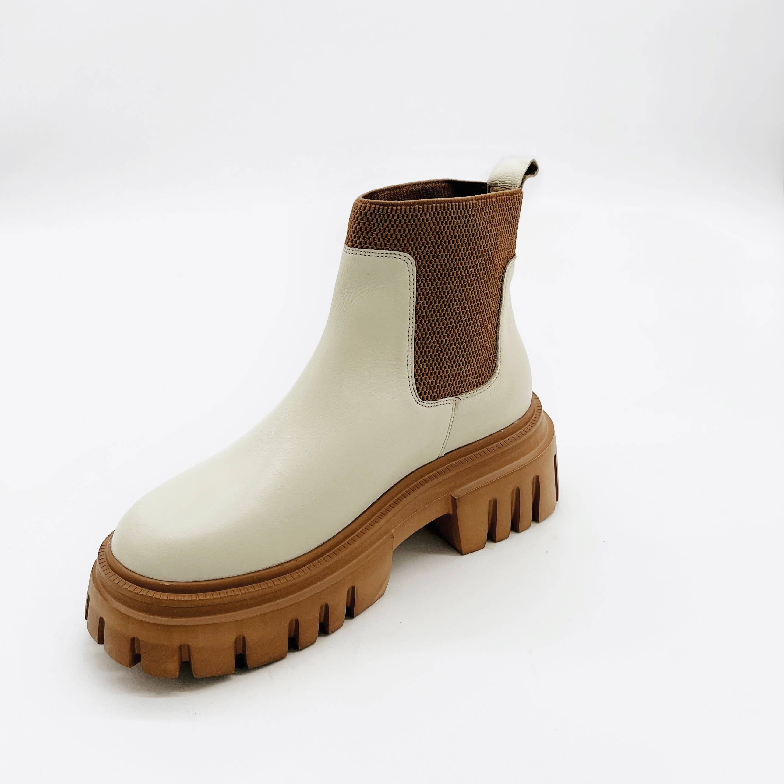 Agora platform chelsea boots ivory leather women's shoes for wholesale on Faire3