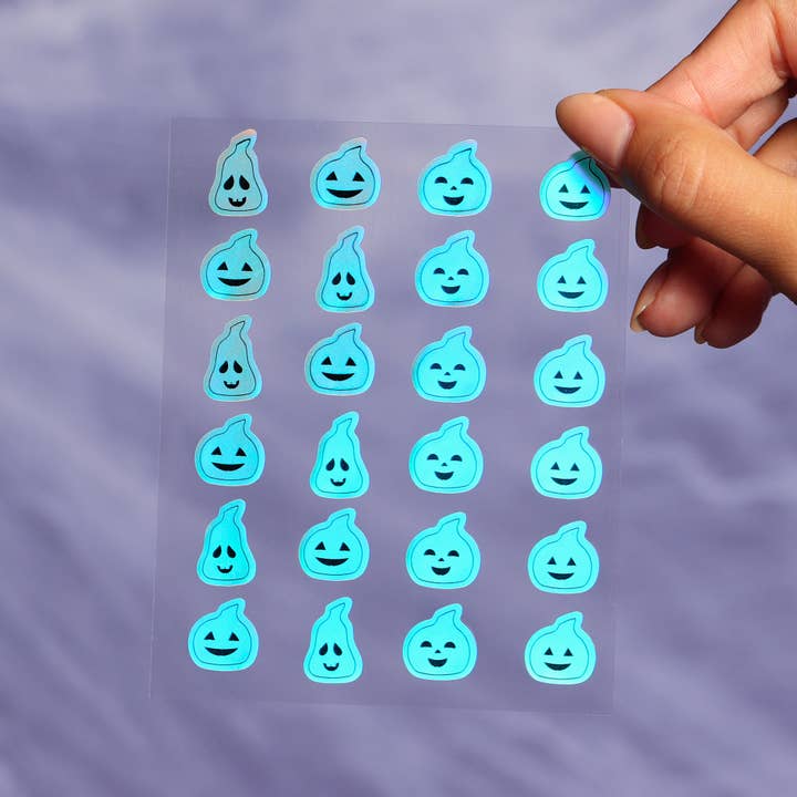 My Spa Life - Wholesale Acne/Hydrocolloid Patch - Halloween Holographic Pumpkin Pimple Patches2