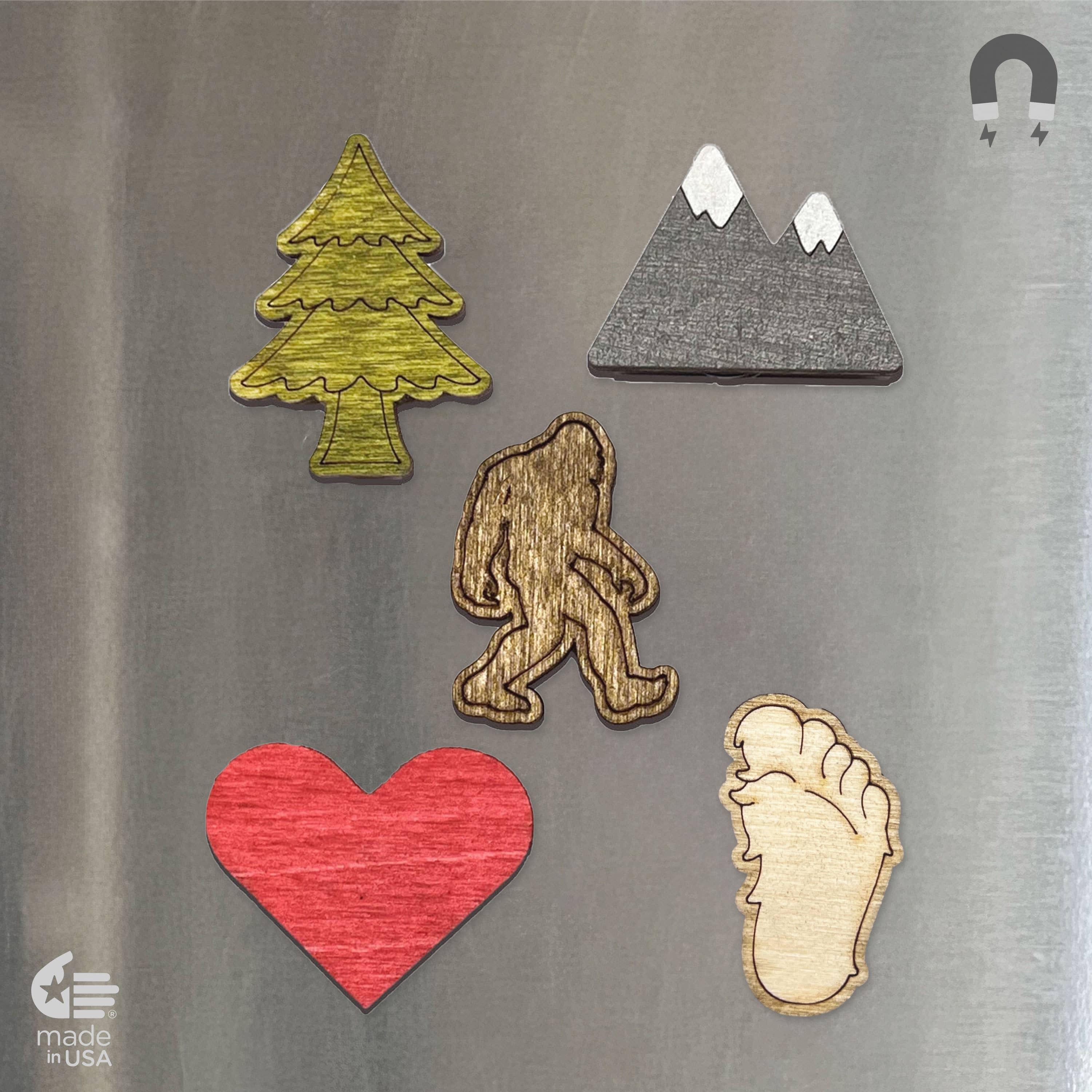 Bloom & Wander – wholesale Magnet – Bigfoot magneter | Sasquatch utomhusresegåvor1
