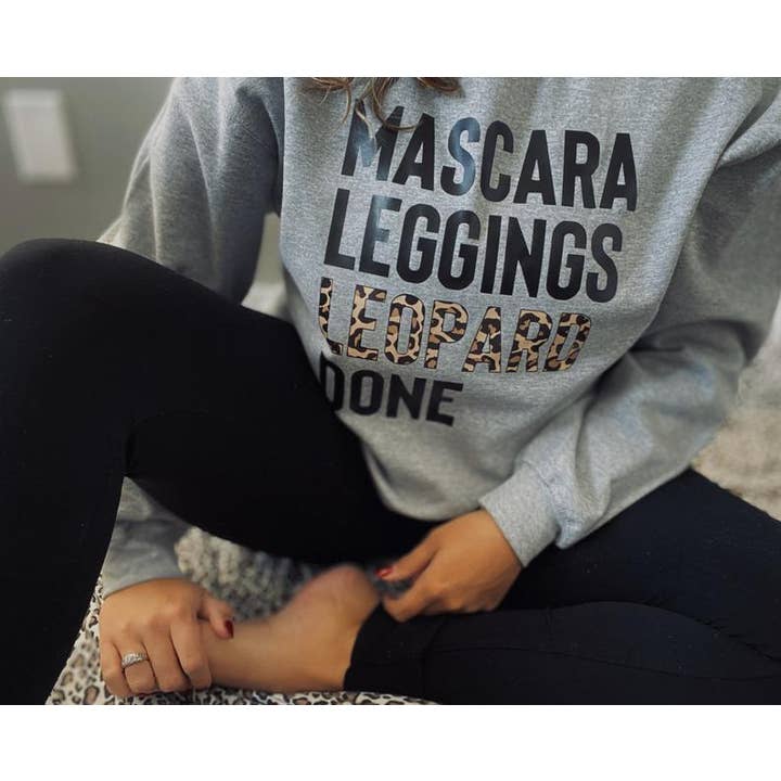 Mascara Leggings LEOPARD Udført Sweatshirt for engroshandel hos veryHOU