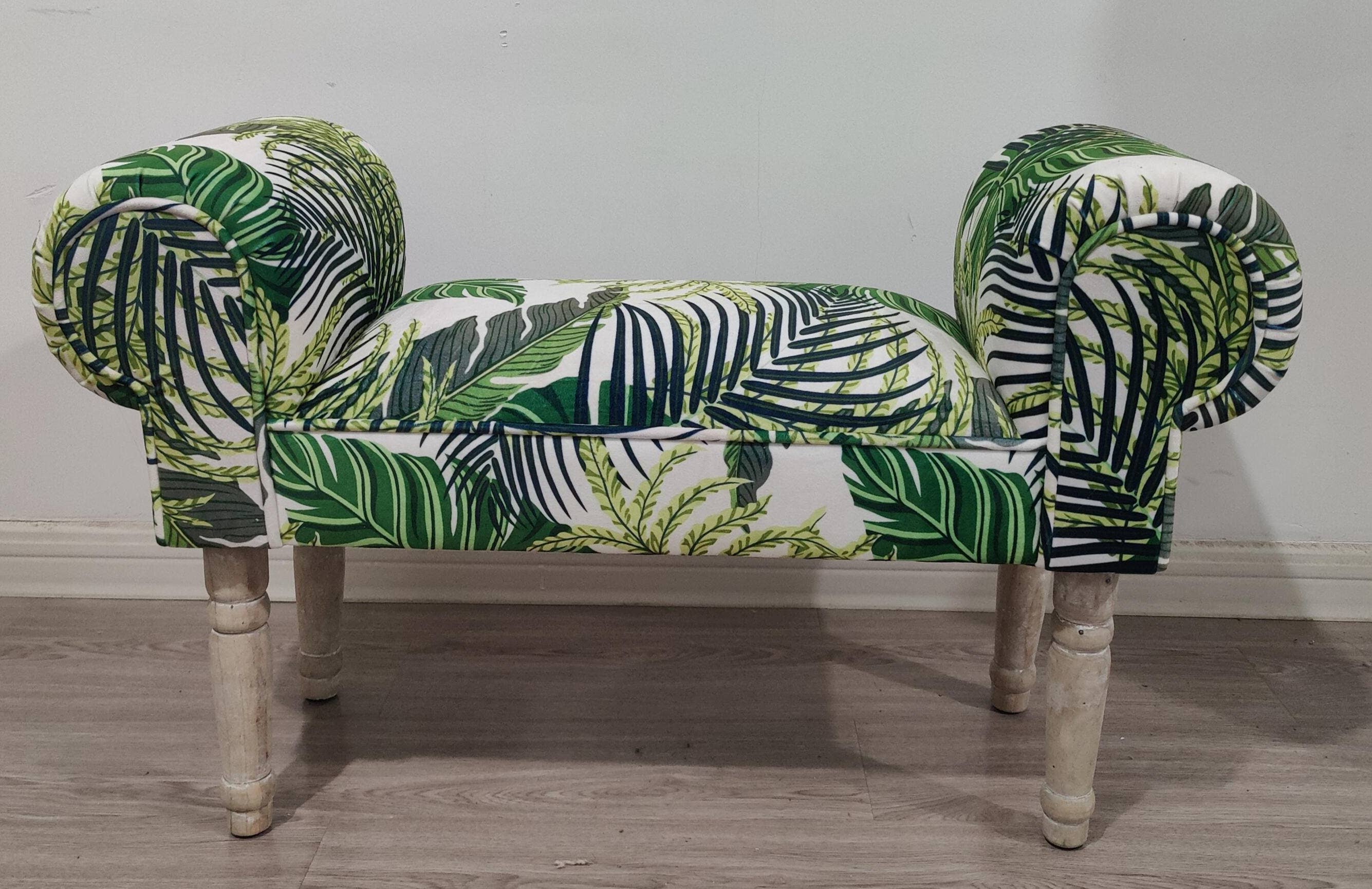 Minster Stylish Living Ltd – wholesale Chair – Palm Leaf Fabric Window Seat
