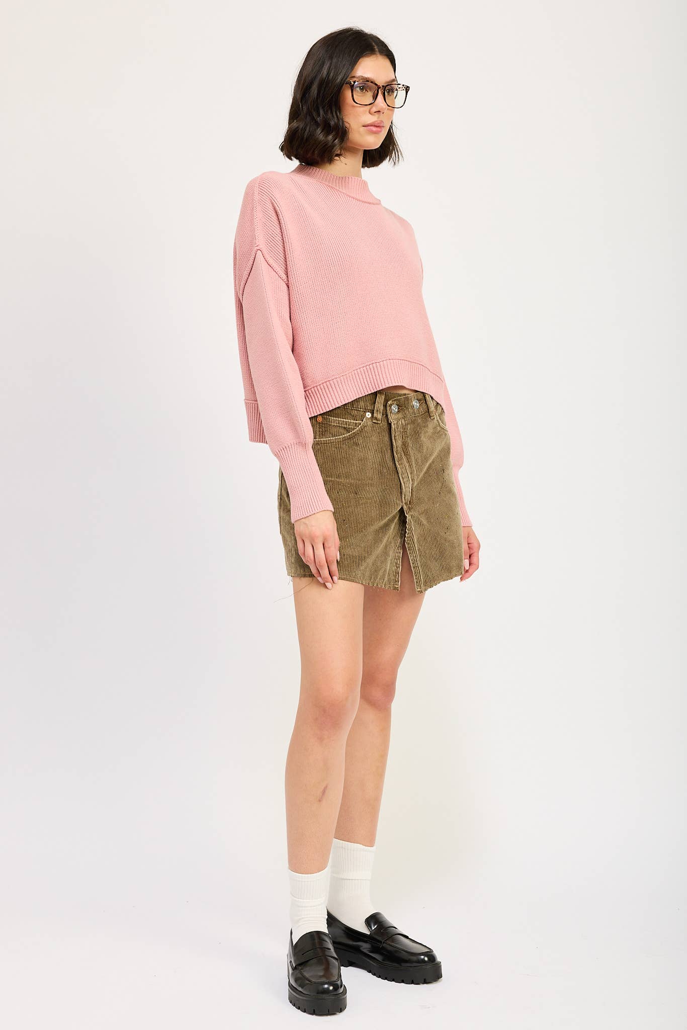 Emory Park - Wholesale Knit Sweater - Women's - MOCK NECK OVERSIZED SWEATER15