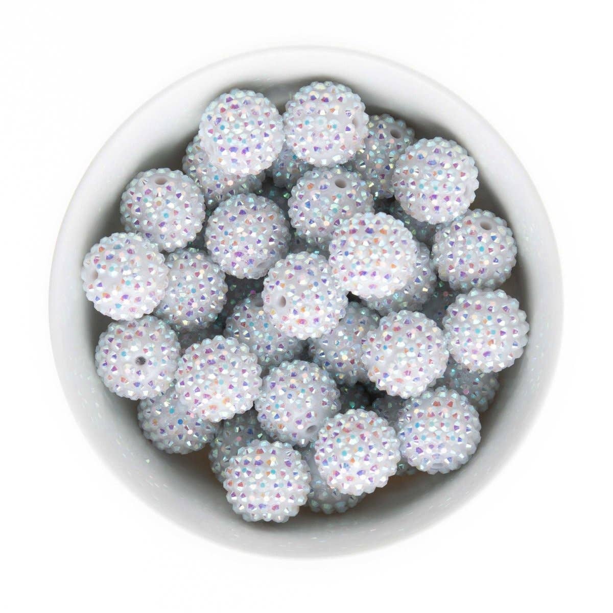 Cara & Co Silicone Craft Supply - Wholesale Beads - 20mm Rhinestone Acrylic Round Beads11