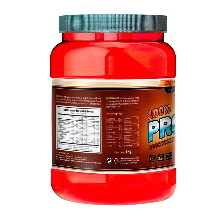 sotya – Proteína/Superalimento em pó por atacado – Sotya-Sportsmen - Pó de Proteína 100% (Soja) Chocolate 1 kg1