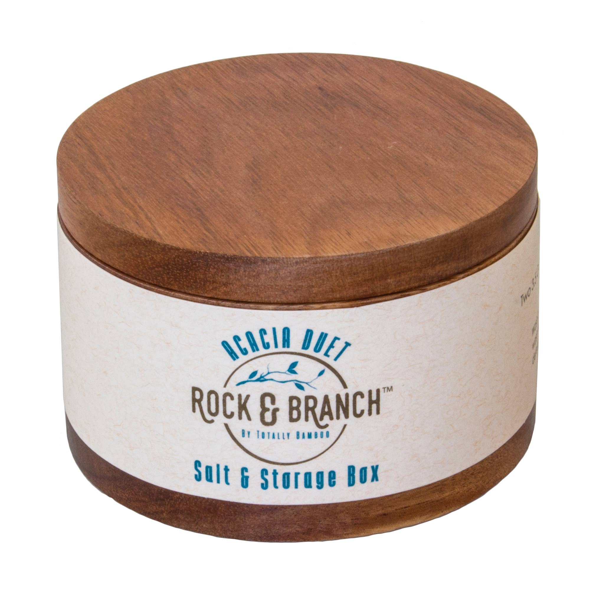 Totally Bamboo - Wholesale Food Storage Container - Rock & Branch® Acacia Duet Salt Cellar2