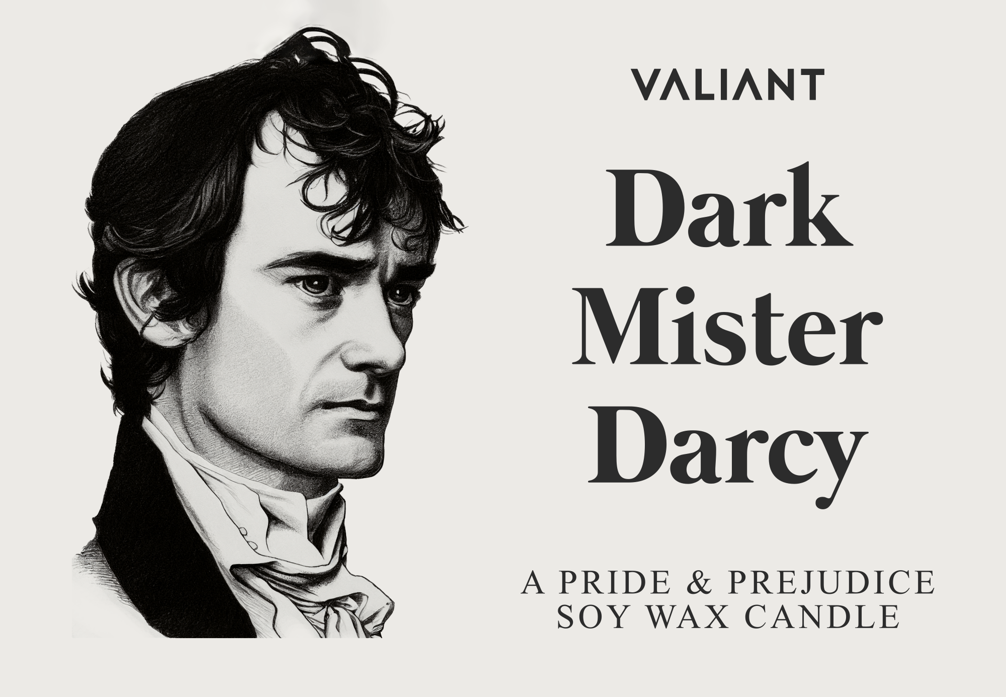 Valiant Candle - Wholesale Jar/Filled Candle - Dark Mister Darcy Candle2
