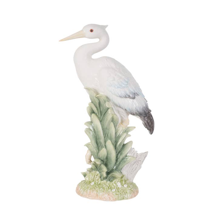 Fitz and Floyd® Mikasa® Pfaltzgraff® - Wholesale Decorative Figurine - Fitz & Floyd Newport Hme Egret Forward Facing Brown Bx Pkg2