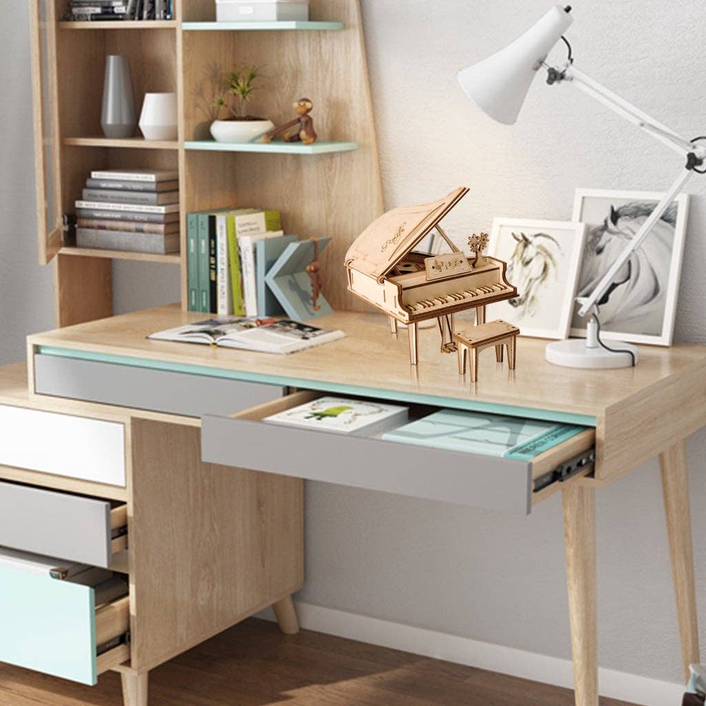 Hands Craft - Wholesale Puzzle - Kids - 3D Laser Cut Wooden Puzzle: Piano6