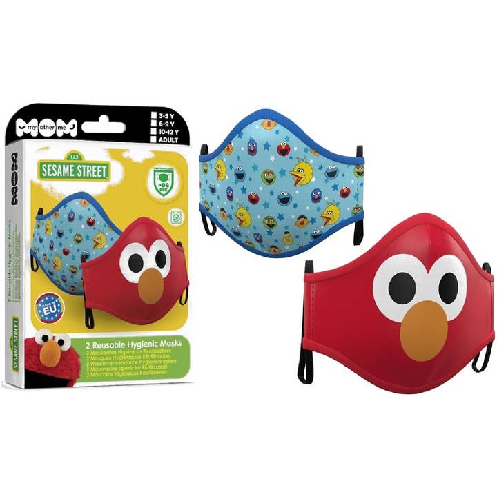 Set Of 2 Sesame Street Masks 3-5Yrs for wholesale by Jactal