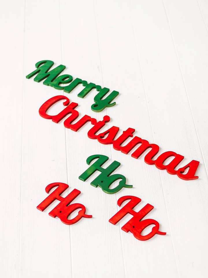 Weihnachtsdekoration Holzbuchstaben für den Großhandel von Woodinout