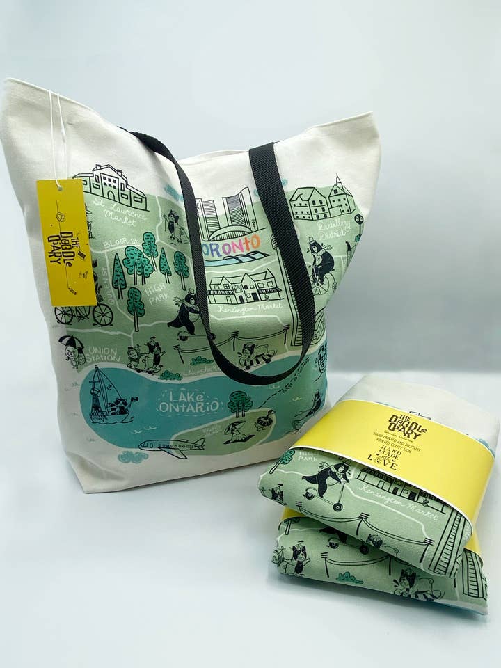 Toronto Canvas Tote bag for wholesale by The Doodle Diary