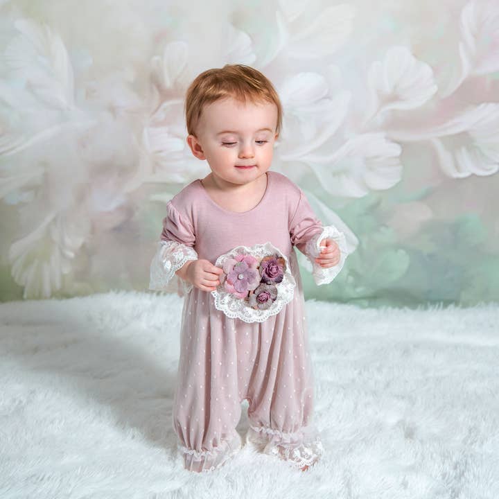 Haute Baby - Wholesale Jumpsuit - Baby - Frilly Frocks Emily Romper for Infants & Toddlers