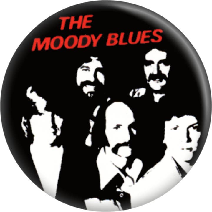 Pin-on Button - 1.5 Inch - Moody Blues, The for wholesale by Square Deal Recordings & Supplies
