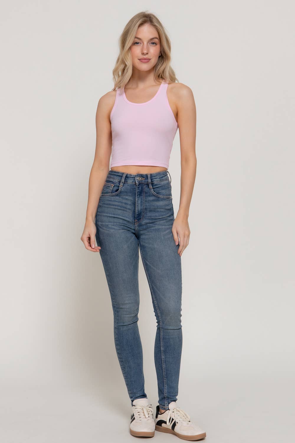 Active Basic | Active USA - Wholesale Tank Top - Women's - Racerback Cotton Spandex Jersey Crop Tank Top9