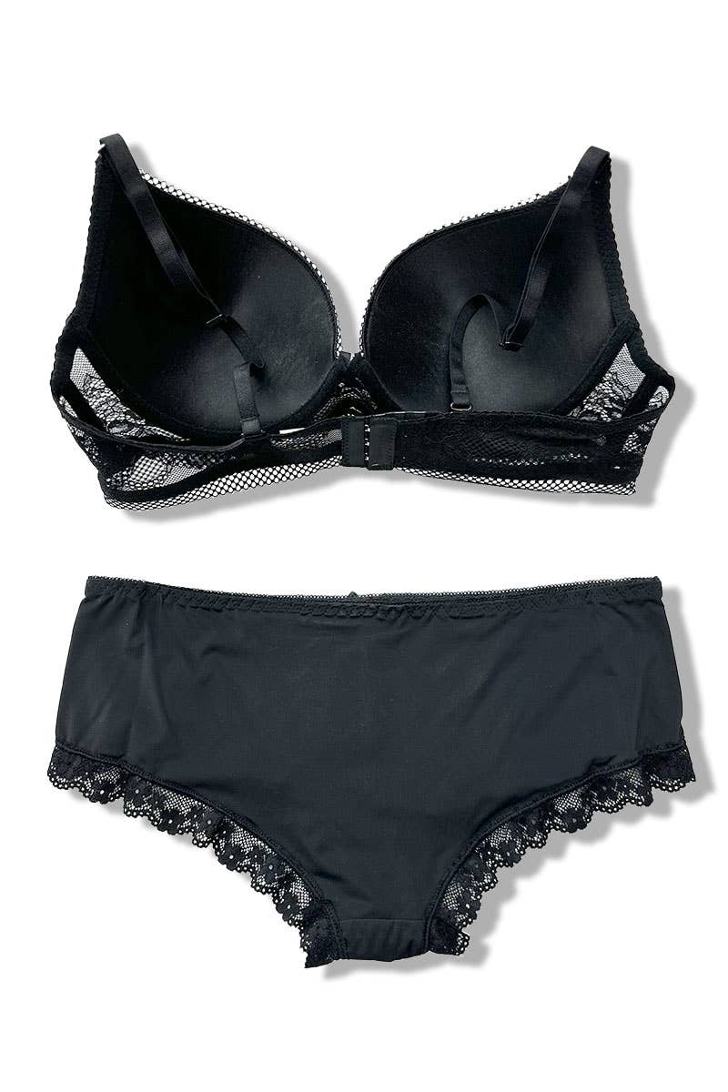 Belle Com'Elle - Wholesale Lingerie Set - Women's - C Cup Bra + Panty Set/AZ1600714