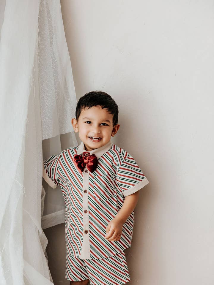 Bencer & Hazelnut - Wholesale Button Down Shirt - Kids - Kids Collared Shirt: Peppermint8